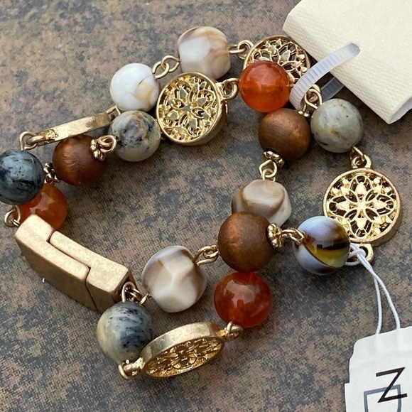 NWT NEW DIRECTIONS MULTI STONE BRACELET SET - Picture 5 of 5